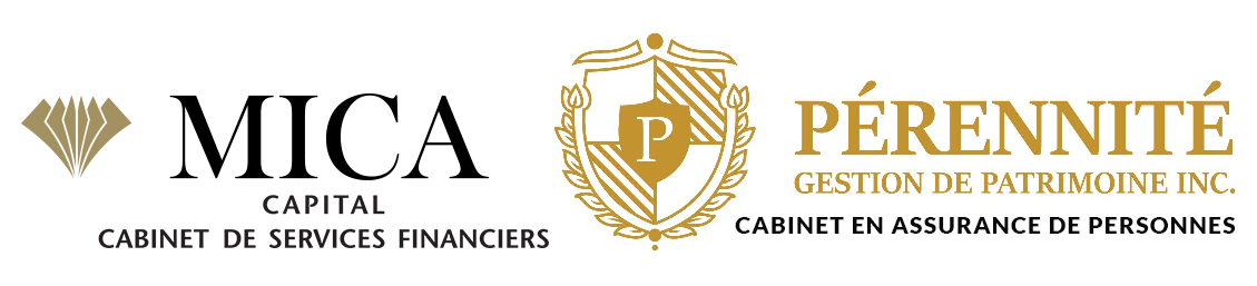 Logo Pérennité Gestion de Patrimoine inc. et MICA Capital Cabinets de services financiers