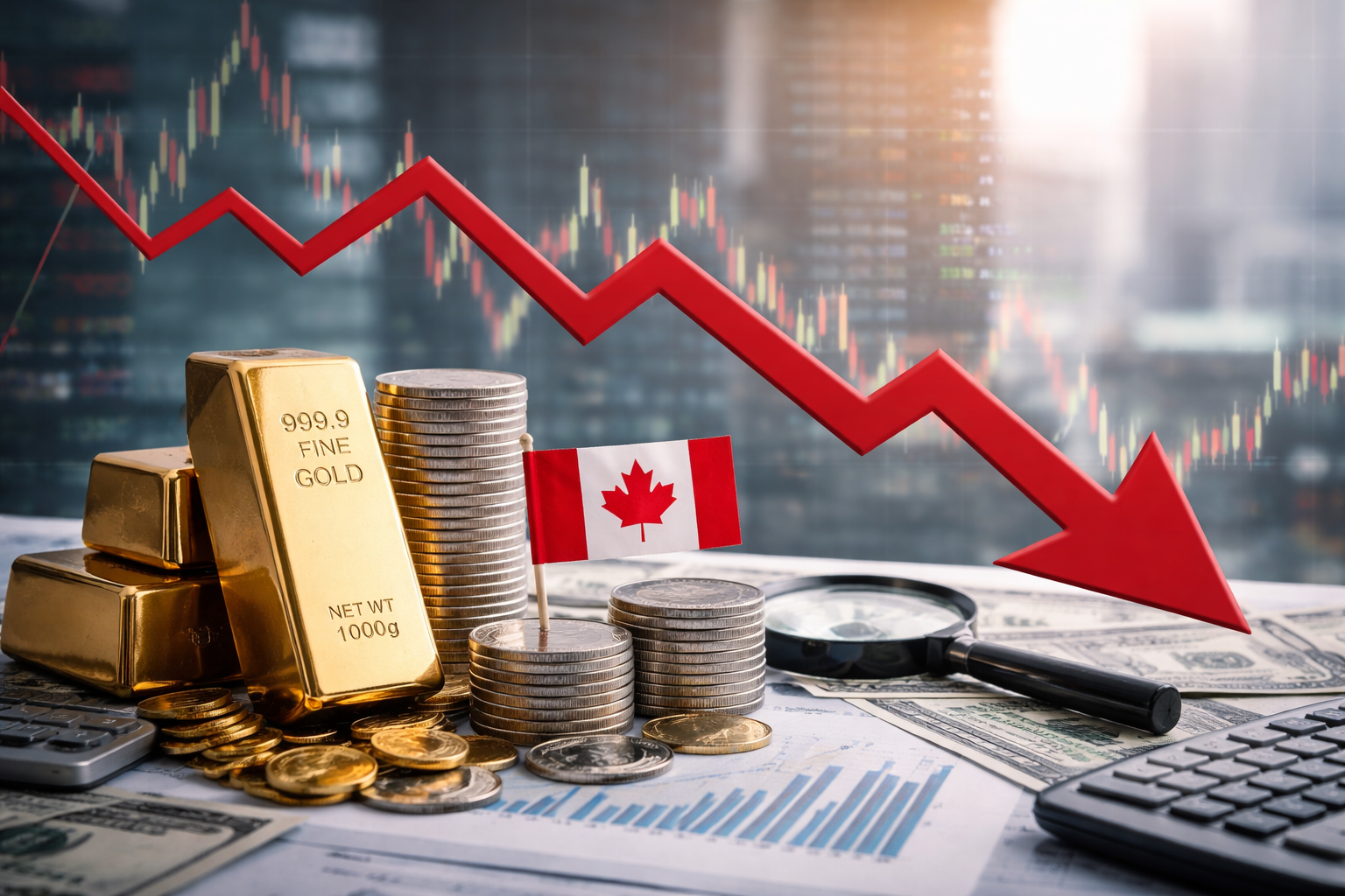 Pourquoi les métaux précieux et le marché canadien ont reculé récemment
